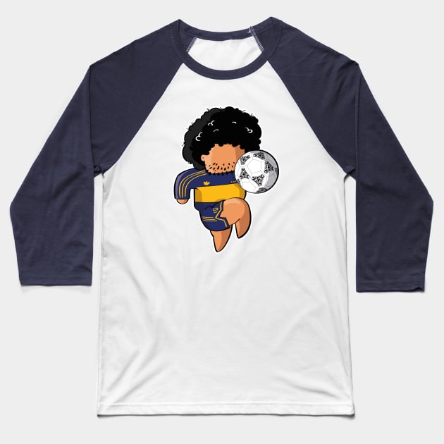 Diego Maradona - Football Legend Baseball T-Shirt by llote